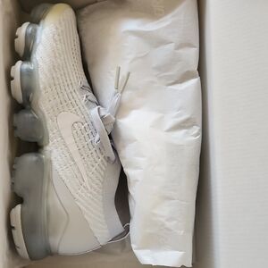Nike White and Gray VaporMax